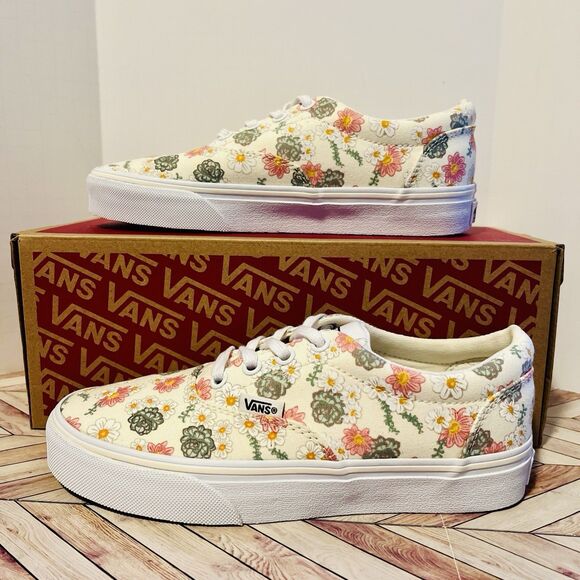 Vans Doheny Desert Floral Marshmallow Womens 6 Sneaker Shoe Low Top VN0A5HYNFS8 - Picture 3 of 10